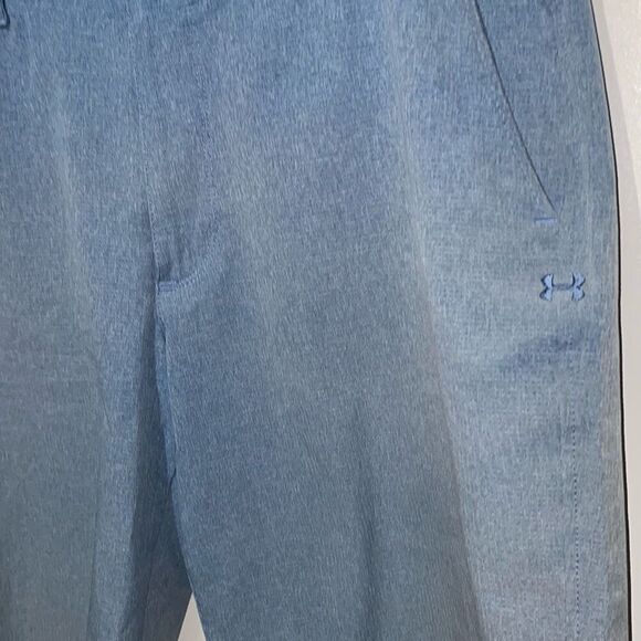Under Armour Men's Blue Solid HeatGear Performance Golf Shorts Size 36 - Picture 3 of 8